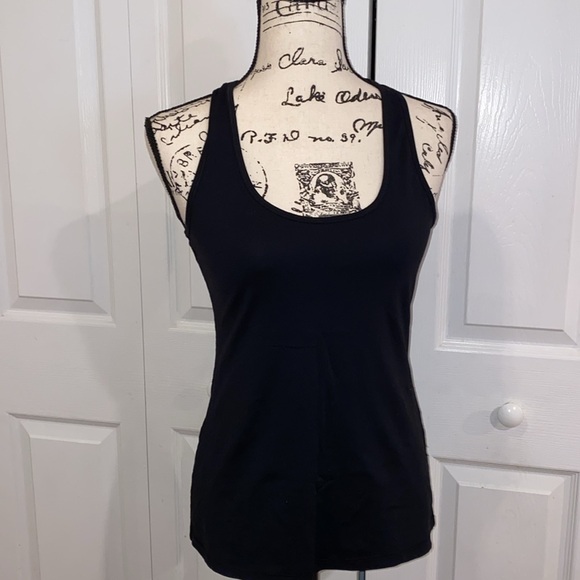 90 Degree By Reflex Black Racerback Fitted Backless Tank Top - Picture 5 of 6